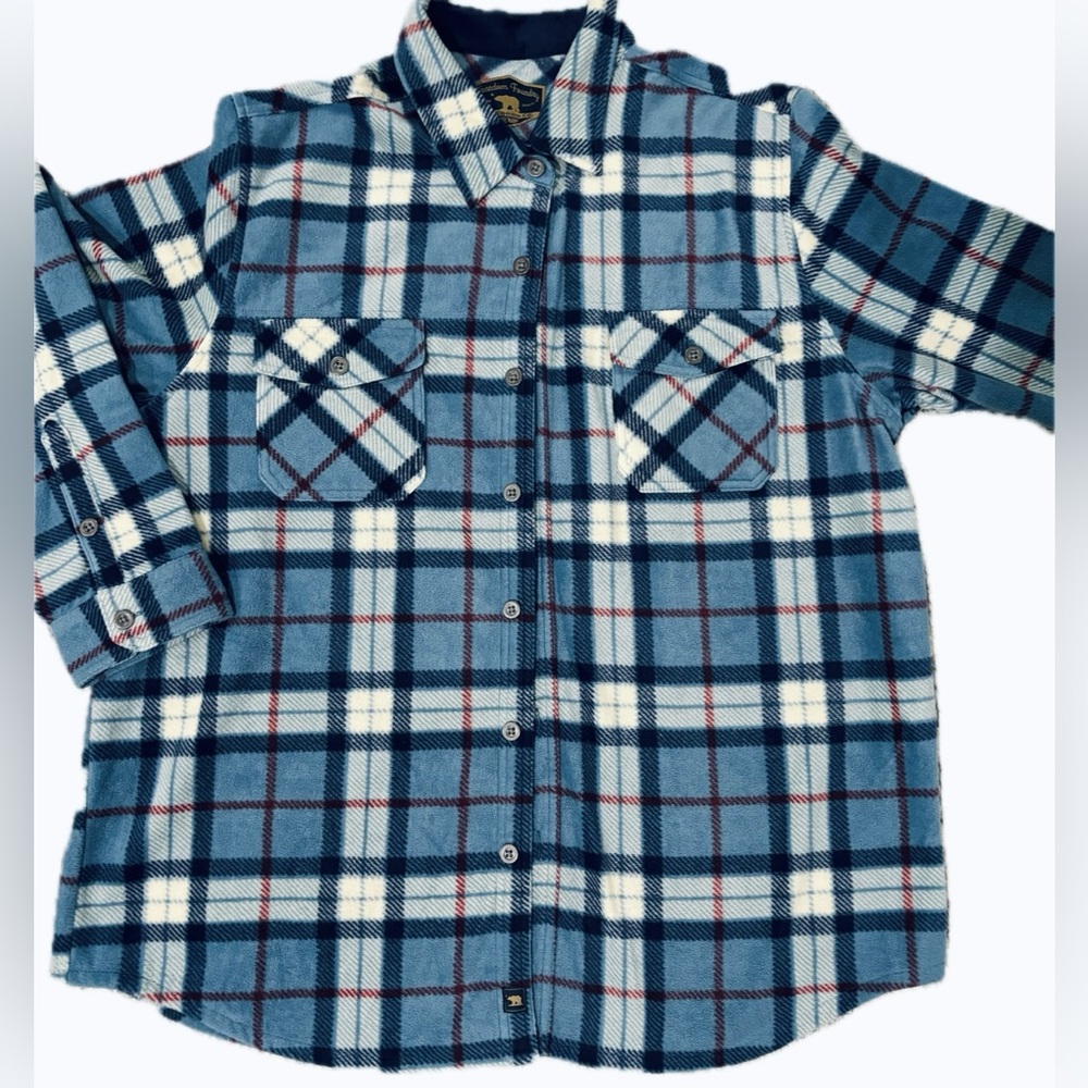 Freedom Foundry Long Sleeve Button Up Flannel Shirt | Men's (XXL) Chest Pockets.